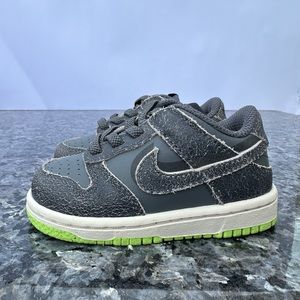Nike Dunk Low SE PS Halloween Iron Grey Ghost Green DQ6217-001 Size 5C